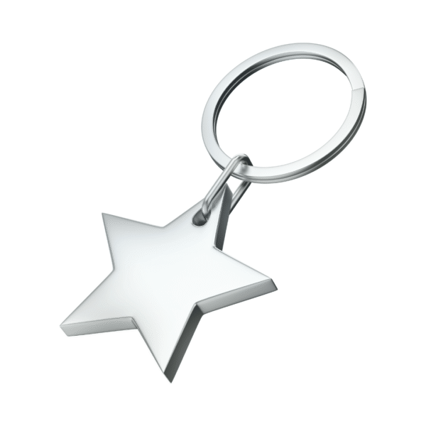 Llavero metalico gira super star